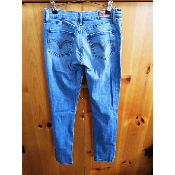 Levis 524 Too Superlow Women's Low Rise Skinny Jeans Blue Size 7M 28x32 - Picture 6 of 6